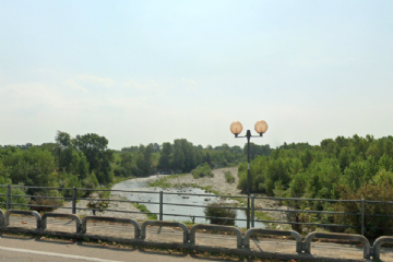 Vista dal ponte di Rivarolo.